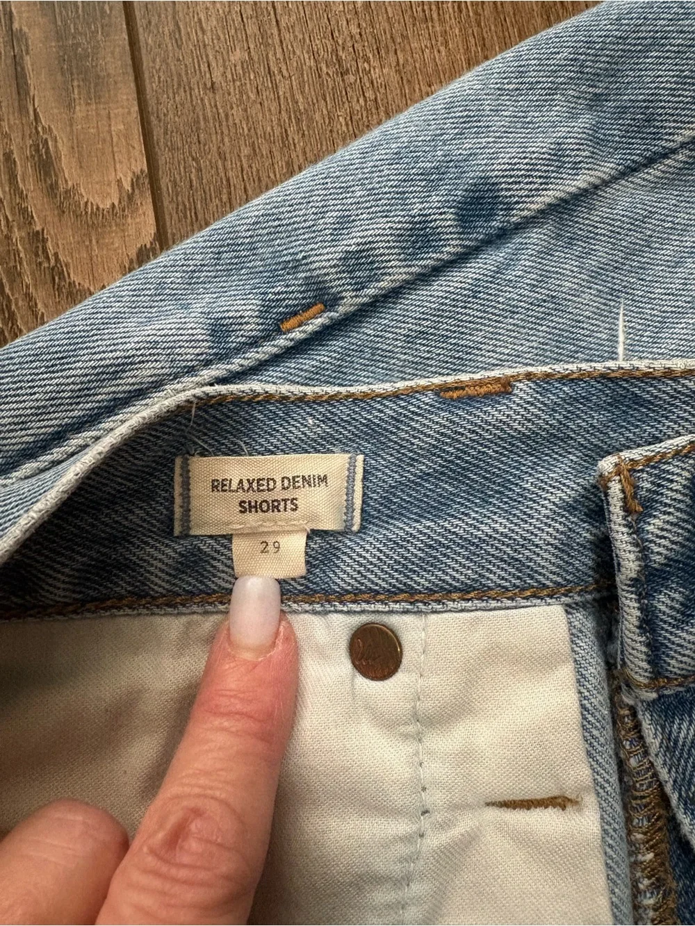 Madewell Relaxed Denim Shorts Homecrest Wash Ripped Size 29